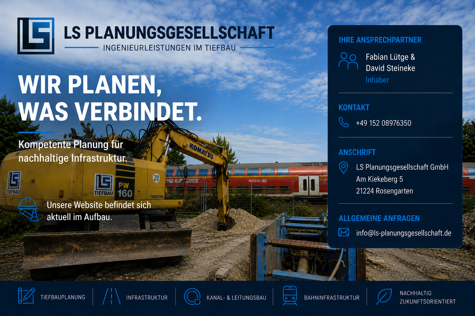 LS Planungsgesellschaft GmbH – Unsere Website befindet sich im Aufbau